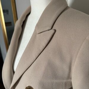 Tan knit blazer